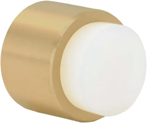 Vista 15 de EVI Tapones de puerta Tope de manija de puerta de acero inoxidable – Adhesivo y cierre de tornillo – Protector de goma – Tope de puerta negro