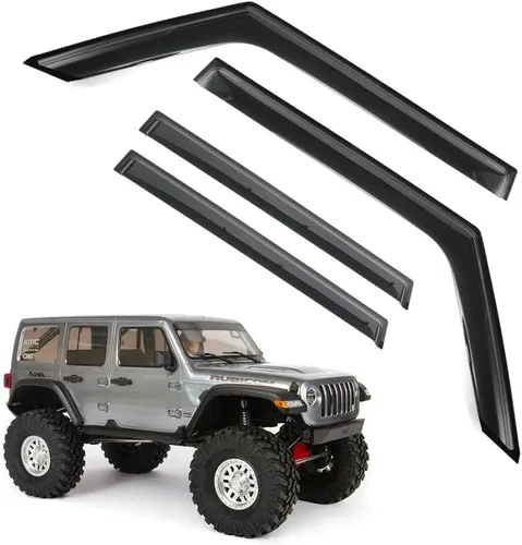 Vista 10 de Protección contra la lluvia para 4Runner 2010-2022, deflectores de ventana lateral con cinta adhesiva para 4Runner, viseras de ventana para autos