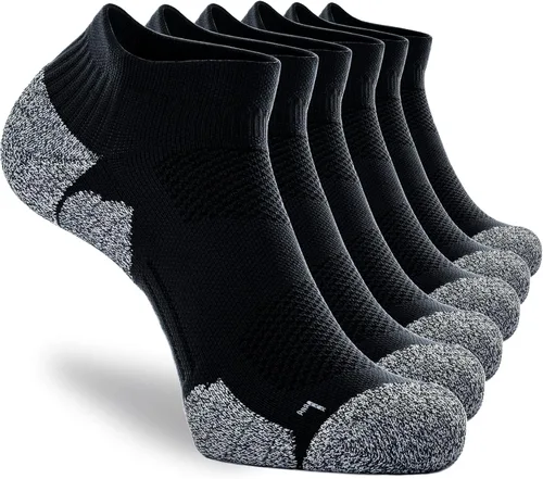 Vista 43 de CWVLC - Calcetines deportivos, hasta el tobillo, de compresión, acolchados, unisex, paquete variado