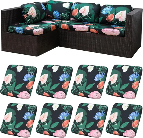 Vista 27 de Fundas de cojín elásticas para patio, fundas de cojín para muebles de patio, fundas de cojín para muebles de patio, protector de muebles lavable