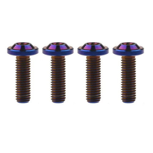Vista 22 de Tornillos de cabeza Torx de titanio M8 10 15 20 25 30 60 2.756 in Tornillos de cabeza Torx paquete de 4 (M8x15mm, plateado)