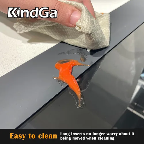 Vista 17 de KindGa Fundas para huecos de estufa, relleno de silicona para encimera, 30 pulgadas, se puede cortar a cualquier tamaño para un espacio de 0.2 a 1