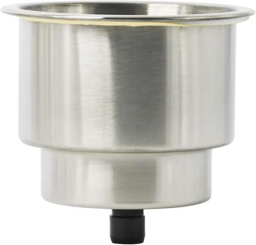 Vista 7 de NovelBee 2 piezas de acero inoxidable portavasos para bebidas con drenaje, portavasos de barco para caravana marina