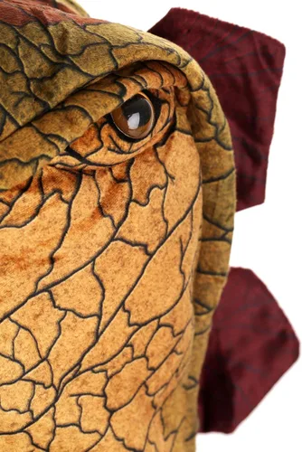 Vista 9 de Disfraz de dinosaurio de estegosaurio espinoso para niños, Marrón