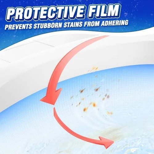 Vista 6 de Vacplus Limpiadores de inodoros Paquete de 30 pastillas limpiadoras automáticas de inodoro para desodorizar y descalcificar, tabletas de lejía