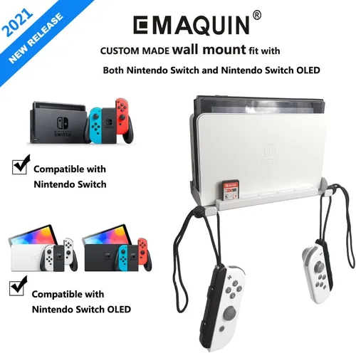 Vista 2 de Soporte de pared para Nintendo Switch y Nintendo Switch OLED