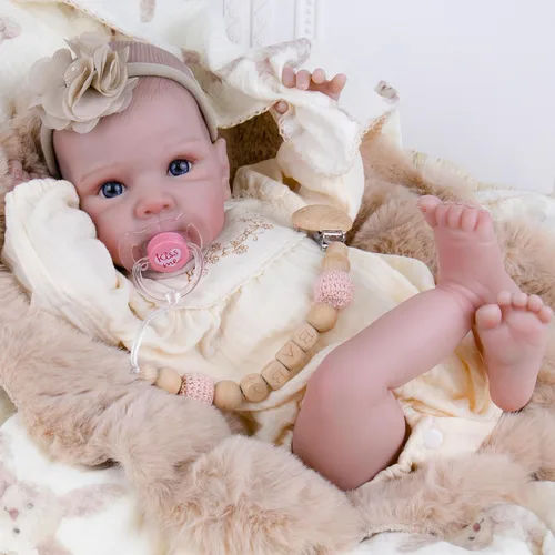 Vista 14 de Milidool Muñecas de bebé recién nacidas realistas de 20 pulgadas con cuerpo posable, muñecas de bebé de la vida real con accesorios para niñas
