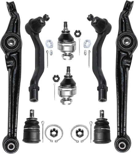 Vista 9 de Detroit Axle - Kit de brazos de control delanteros de 8 piezas para Chevy Trailblazer EXT GMC Envoy XL XUV Buick Rainier Isuzu Ascender, brazos