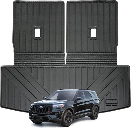 Vista 7 de Tapete de piso para modelos Chrysler Pacifica Gas Touring 2017-2024 2025 (Modelo No Híbrido y No Pinnacle) Tapete de Carga con Protección