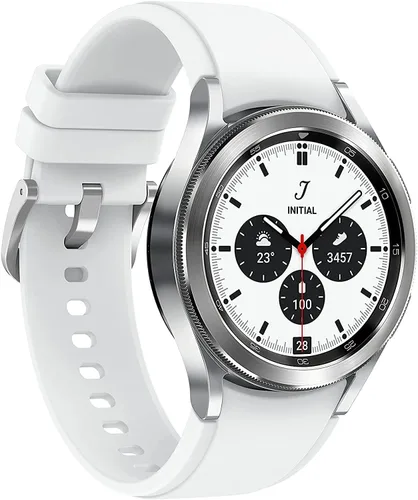 Vista 2 de Samsung Galaxy Watch 4 Classic - Reloj inteligente de 1.65 pulgadas (42 mm) con monitoreo de ECG, seguimiento de ciclos del sueño, correr