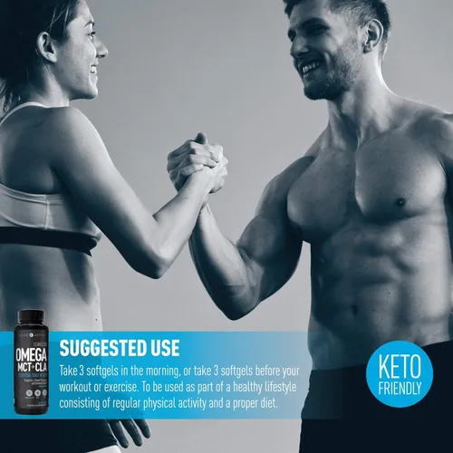 Vista 7 de (CORE)ACTIVE Lean Omega MCT + CLA - Fórmula de salud libre de estimulantes, músculo magro y físico tonificado, ácidos grasos Omega 3-6-9 - Aceite
