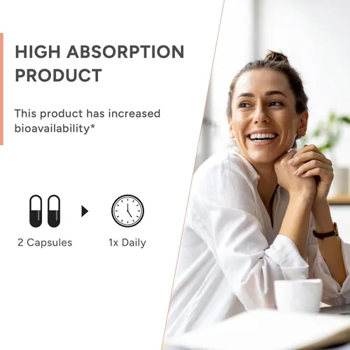 Vista 8 de Quercetina de alta absorción con bromelina, vitamina C y zinc – 500 mg de fitosoma de quercetina – 50 veces más absorción – Apoya la función inmune