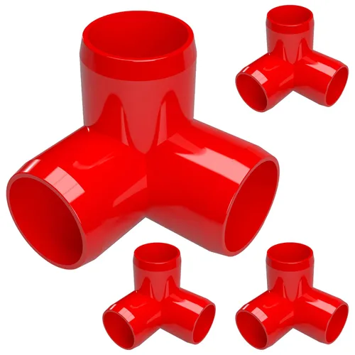 Vista 11 de FORMUFIT Codo de 3 vías de PVC de grado para muebles de 1 pulgada en amarillo, fabricado en Estados Unidos, resistente a los rayos UV, a prueba