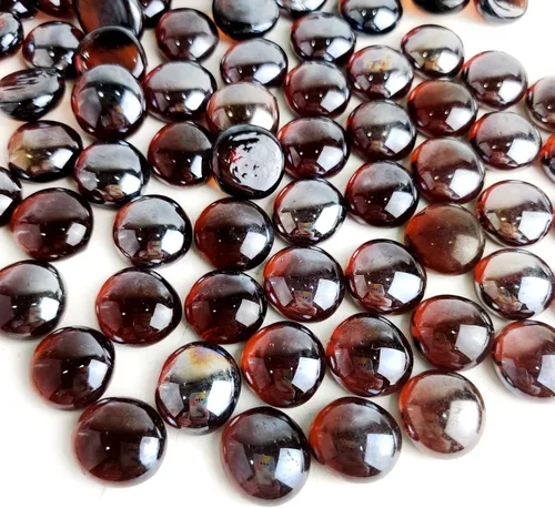 Vista 17 de HappyFiller 170 piezas de mini canicas planas doradas, piedras preciosas de cristal, guijarros decorativos de 1 libra, para centros de mesa de boda