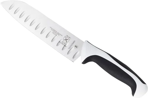 Vista 18 de Mercer Culinary Millennia Colors - Cuchillo para pan de acero inoxidable, borde ondulado de 10 pulgadas de ancho, color gris