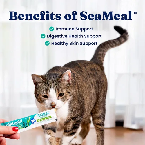 Vista 5 de Solid Gold Golosinas lamibles para gatos - Golosinas saludables con ingredientes limitados de pollo SeaMeal™ exprimibles para gatos