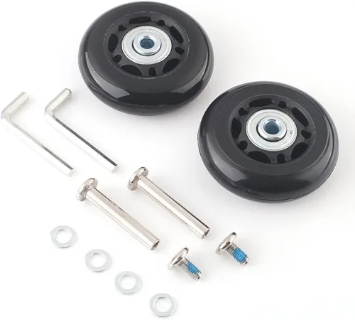 Vista 8 de F-BER Kit de reemplazo de ruedas de equipaje para maleta, ruedas OD40-2.520 in, ABEC 608zz, juego de 2