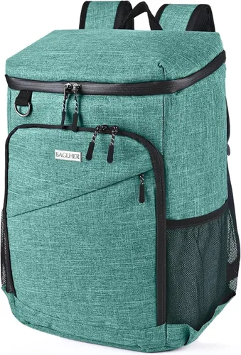 Vista 15 de BAGLHER Mochila Nevera Térmica Ligera Aislada - 30 Latas, A Prueba de Fugas para Almuerzo, Picnic, Senderismo, Viajes de Campamento