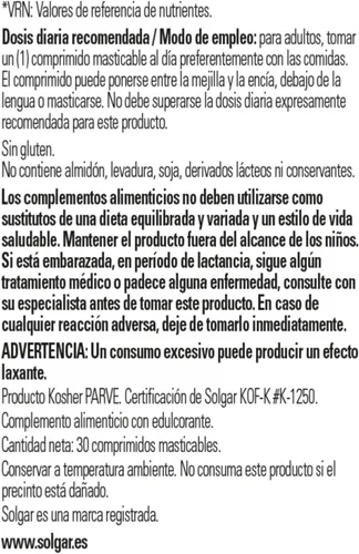 Vista 2 de Solgar Metilcobalamina (vitamina B12) 1000 mcg, 30 pepitas - Apoya el metabolismo energético - Forma activa de B12 lista para el cuerpo - Vitamina B