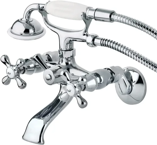 Vista 12 de Kingston Brass Kingston KS265AB - Llenador de bañera ajustable de 6 pulgadas para montaje en pared, latón antiguo