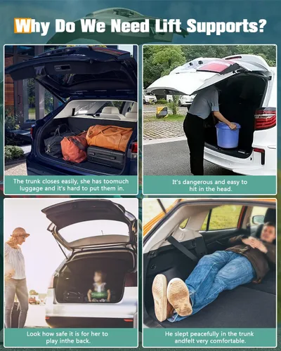 Vista 6 de SCITOO Soporte de elevador de escotilla de repuesto para Volkswagen Golf 1999-2006 2014 para Volkswagen Jetta 1999-2005 para Volkswagen Passat