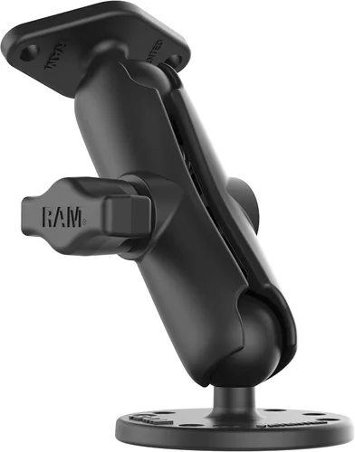 Vista 3 de RAM Mounts RAM-B-138U - Soporte de doble bola con placa de diamante con brazo mediano
