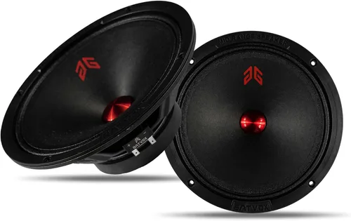 Vista 11 de MX40P1 - Altavoz de rango medio de 4 pulgadas, tapa antipolvo roja, 120 W máximo, 4 ohmios, altavoces de puerta de audio de alta calidad para coche