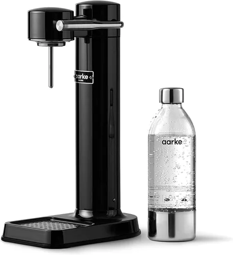 Vista 18 de Aarke Carbonator lll con cilindro de CO2, máquina de agua con gas y carbonatación, acero inoxidable con botella reutilizable PET sin BPA, volumen