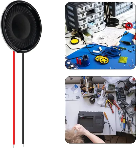 Vista 5 de 6 piezas de altavoces de 8 ohmios 2W, altavoces redondos de 28 mm compatibles con pequeños altavoces de audio, reproductor de MP3, MP4