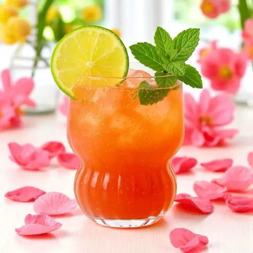 Vista 7 de Oojami Paquete de 40 copas de vino sin tallo, vasos de plástico irrompibles de 12 onzas con diseño ondulado, elegantes vasos desechables para bodas