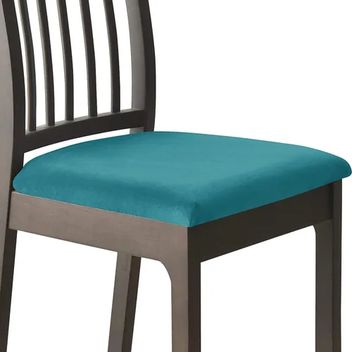 Vista 27 de Fundas de asiento de terciopelo para silla de comedor, fundas elásticas para sillas de comedor con lazos, funda protectora suave para cocina, hotel