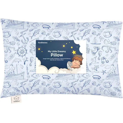 Vista 38 de KeaBabies - Almohada con funda para niños pequeños, almohada My Little Dreamy de 13 x 18 pulgadas (ABC Land)