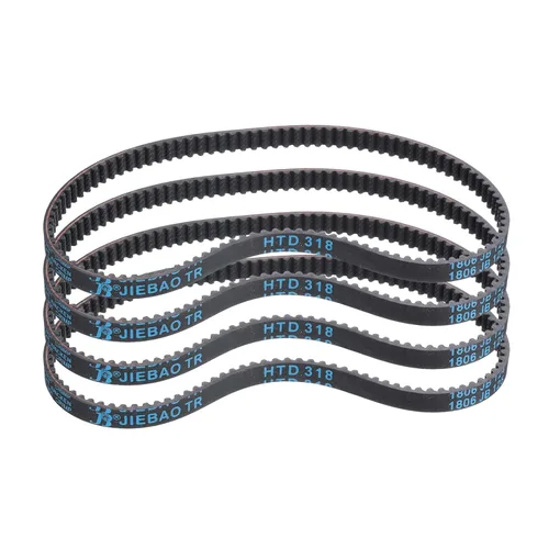 Vista 73 de uxcell 4 piezas HTD-3M Correa de Distribución de Goma 48 Dientes, Longitud de Paso 144mm x Ancho 6mm x Altura 2.4mm, Correa de Polea de Distribución
