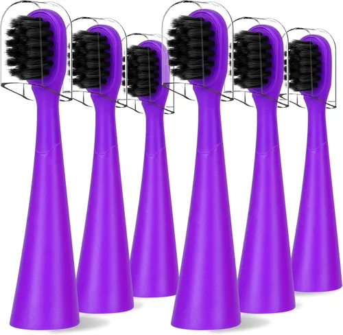 Vista 7 de Compatible con cabezales de repuesto para cepillos de dientes eléctricos Burst Kids con tapas de cubierta antipolvo, perfecto para cepillo de Azul