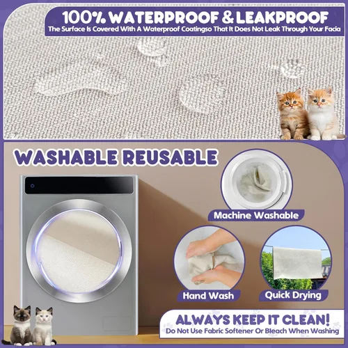 Vista 6 de Protector de muebles contra arañazos para gatos, antideslizante, impermeable, para mantener alejados a los gatos, protectores de sofá aptos