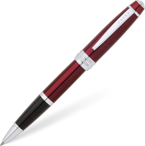 Vista 11 de Cross Bailey Bolígrafo Rollerball Recargable Presentado en una Caja de Regalo Premium - Punta Media, Tinta Negra, Negro