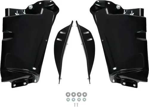 Vista 8 de KUAFU Parachoques de recorte compatible con Honda Civic EK EJ ABS de plástico negro para 1996-2000