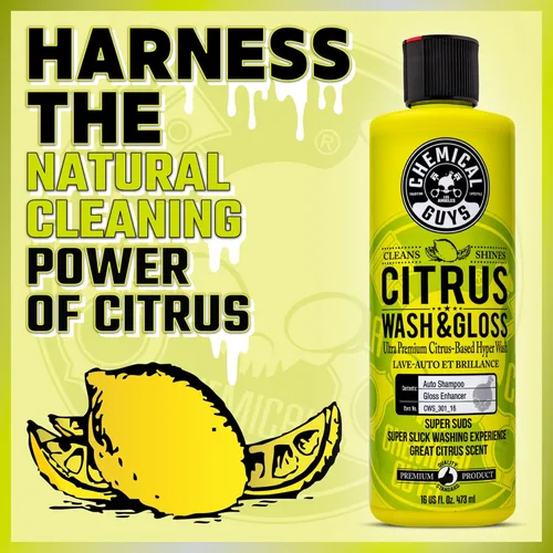 Vista 11 de Chemical Guys Jabón de espuma para lavado de automóviles Citrus Wash & Gloss - Jabón de espuma con fórmula de alta espuma para cañones de espuma