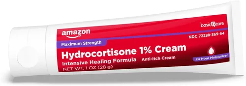Vista 6 de Amazon Basic Care Crema antipicazón de máxima fuerza, fórmula curativa intensiva de hidrocortisona al 1 por ciento, 1 onza (paquete de 1)