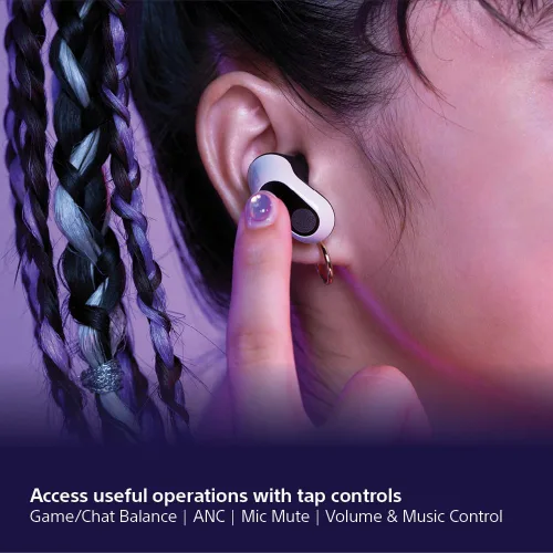 Vista 7 de Sony INZONE Buds Auriculares inalámbricos para juegos, perfectos para PlayStation® 5, para PC/PS5/Switch/Móvil, 48 horas de batería con estuche