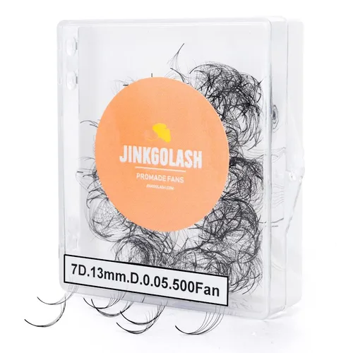 Vista 16 de 500 extensiones de pestañas Promade de 3D a 16D, abanicos de pestañas sueltas de 0.03/0.05/0.003 in de grosor, pestañas rizadas C D, longitud