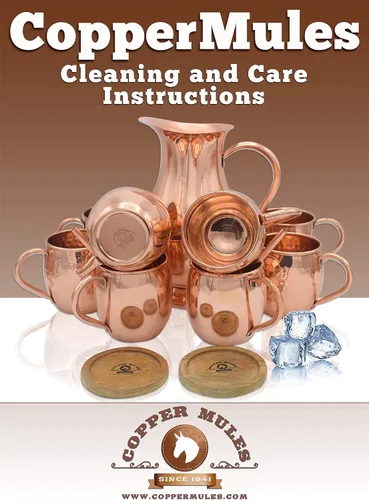 Vista 4 de Copper Mules Taza Moscow Mule hecha a mano de cobre grueso 100% puro, acabado liso de barril atemporal, interior de cobre crudo, mango remachado