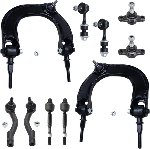 Vista 14 de Detroit Axle - Kit de suspensión frontal de 10 piezas para Jeep 2002-2004 Liberty, 2 brazos de control superiores con rótula 2 rótulas inferiores, 4