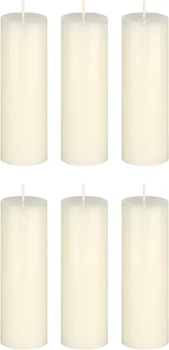 Vista 9 de Mega Candles 3 velas de pilar de oro rosa sólido sin perfume, vertidas a mano, velas de cera prémium de 2 x 6 pulgadas, decoración del hogar, spas