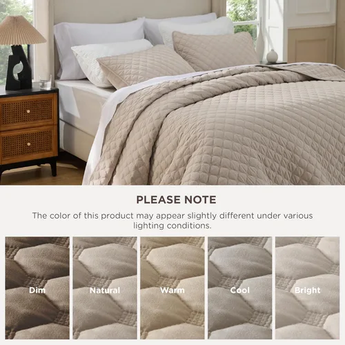 Vista 94 de Bedsure Colchas de tamaño Queen – Colchas ligeras tamaño Queen con patrón de tejido de canasta, ropa de cama suave, edredón de rosa polvorienta