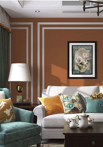 Vista 48 de Safiyya Papel pintado de contacto de color blanco, autoadhesivo, despegar y pegar, impermeable, rollos de papel de vinilo para paredes, 78.7 x 17.7