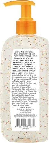 Vista 3 de Marca Tienda Solimo Morning Fresh limpiador facial con ginseng y vitamina C, 8 onzas líquidas (paquete de 6)