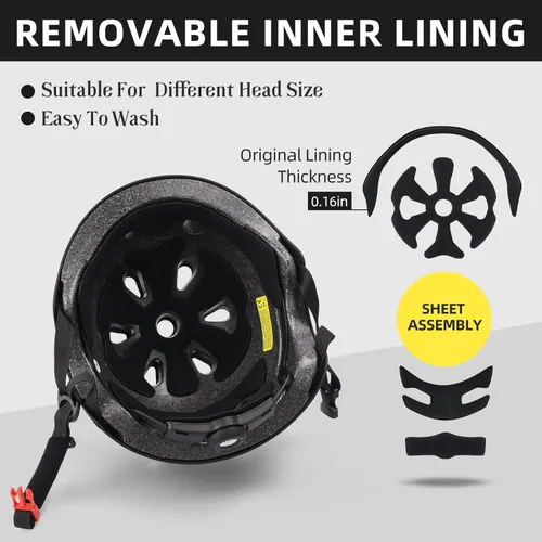 Vista 6 de TT - Patines en línea de alto rendimiento con casco y equipo de protección, para hombres y mujeres, paquete con rodilleras, coderas, muñequeras