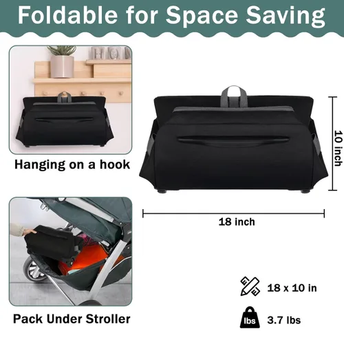 Vista 3 de Bolsa de viaje para asiento de coche infantil SCTEL Compatible con Doona, asiento de coche y base, Chicco Keyfit 35 y base, bolsa de viaje Doona