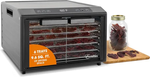 Vista 10 de Excalibur Máquina deshidratadora eléctrica de alimentos de 9 bandejas con temporizador de 26 horas, apagado automático, control preciso